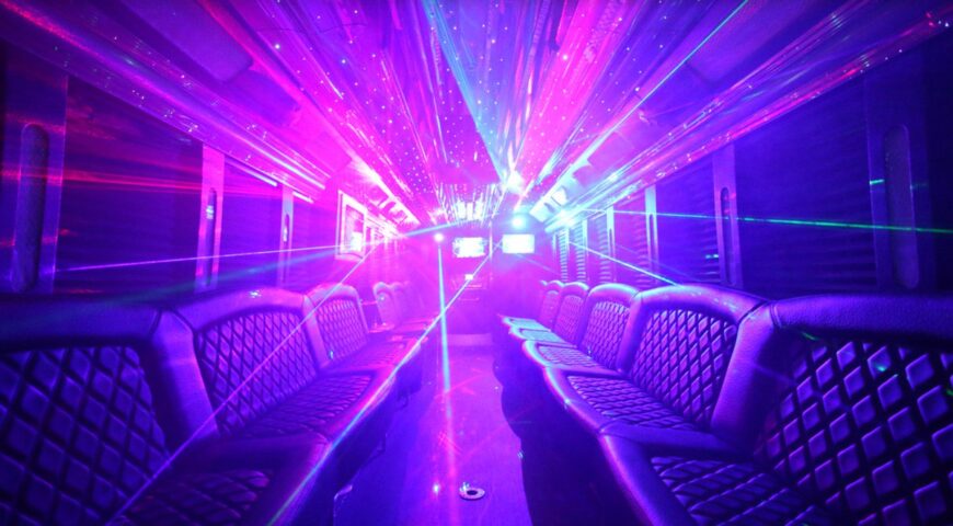 Bachelor party in a limousine equals to success